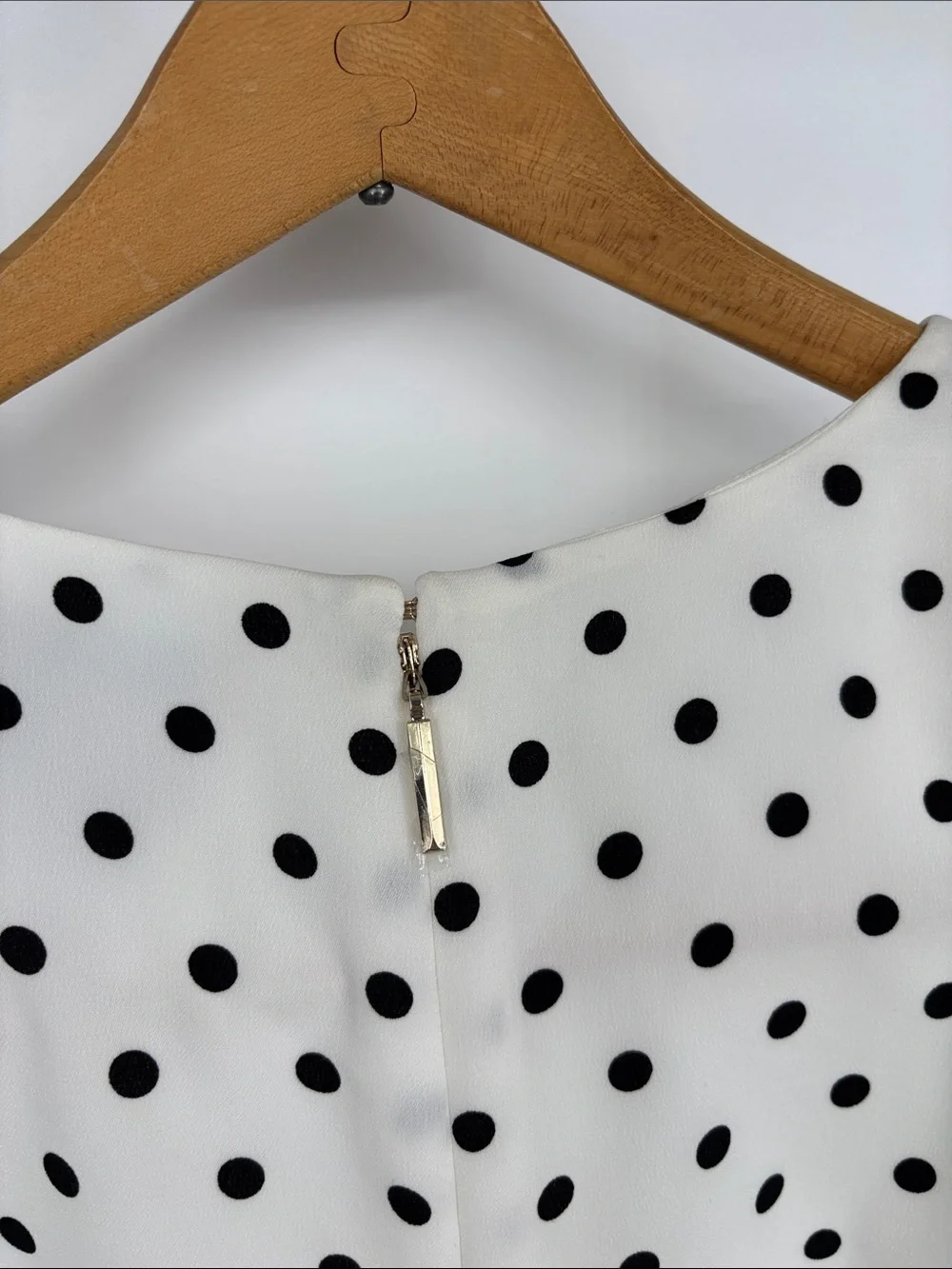 Kate Spade black and white Cabana Dot lined wide leg belt Jumpsuit size 0 NWT